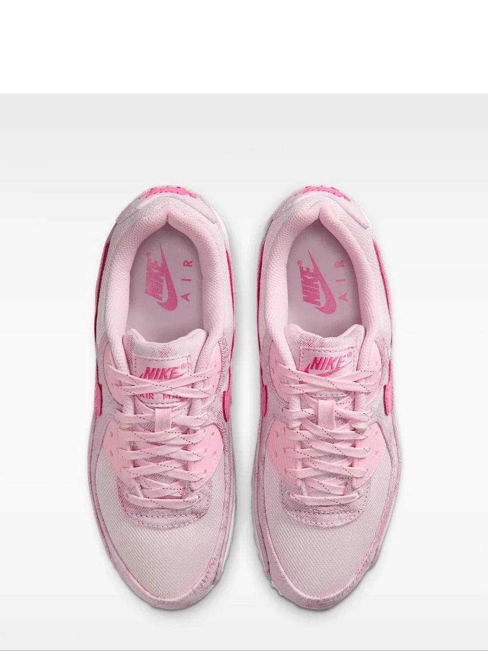 Swarovski Nike Air Max 90 Women's Pink Shoes Customized With Crystals Sneakers